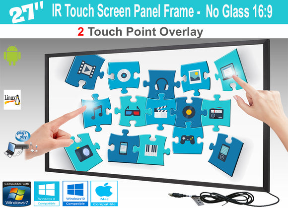 LCD/LED 2 Touch IR Overlay Touch Screen Frame Panel 27