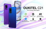 OUKITEL C21 Octa-Core 4G IP68 6.4" FHD Waterproof Android 10 Smartphone 16MP 4GB+64GB