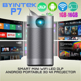 BYINTEK P7 For 4K 3D Cinema Portable Wi-Fi Wireless Smart Mini Video Projector