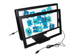 LCD/LED 2 Touch IR Overlay Touch Screen Frame Panel 21.5" - w/ Glass 16:9